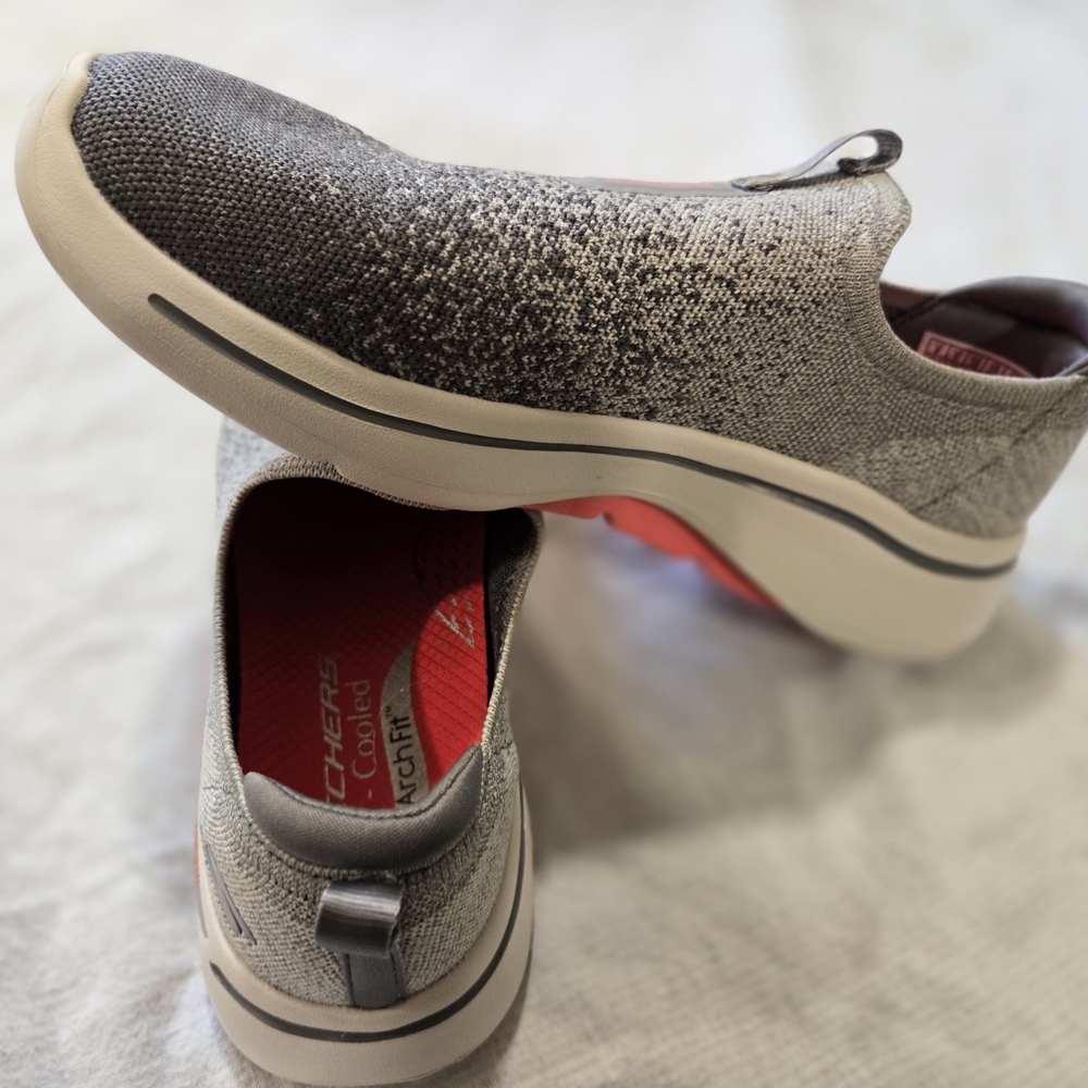 Skechers Gray Slip-On Shoes